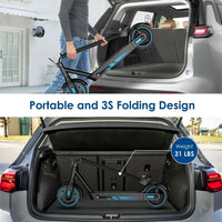 Electric Scooter for Adults - 500W Motor 10" Air Tires Portable Commuting Scooter