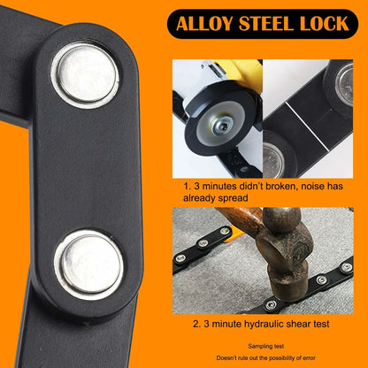 New Folding Lock Bicycle Lock High Security 85 Cm Long Bicycle Folding Lock with Bracket and 3 Keys, E Scooter Lock for Bike