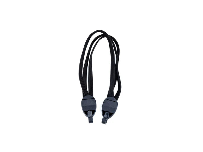 Velowave_Black band/lanyard with gray ends on a white background