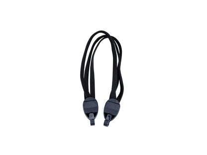 Velowave_Black band/lanyard with gray ends on a white background