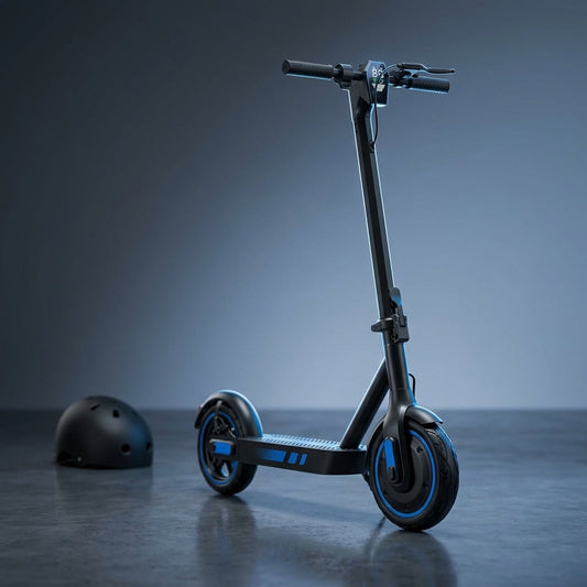 Electric Scooter for Adults - 500W Motor 10" Air Tires Portable Commuting Scooter — Studio Shot