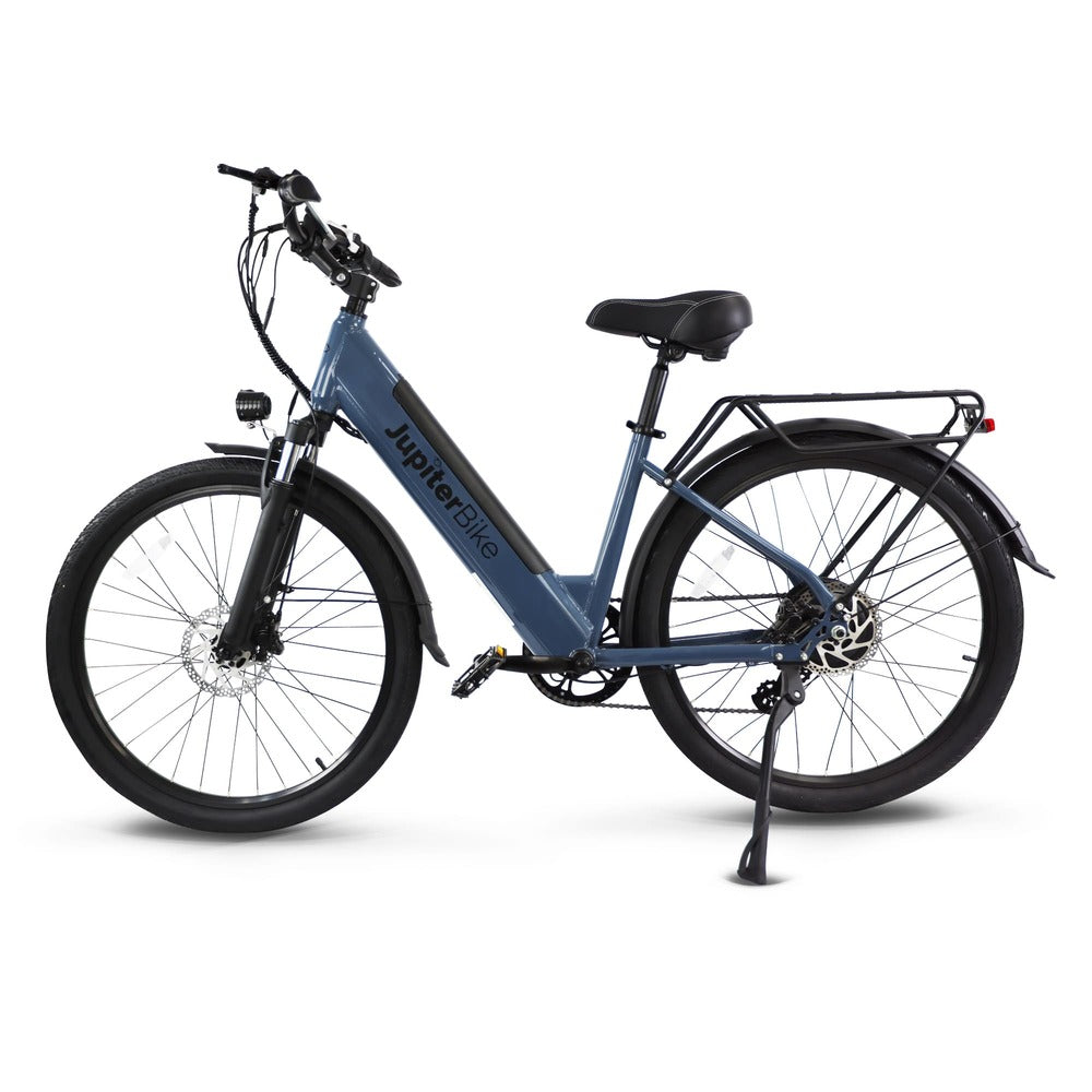 JupiterBike_Navy Blue Journey electric bicycle on a white background