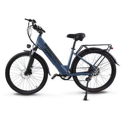 JupiterBike_Navy Blue Journey electric bicycle on a white background