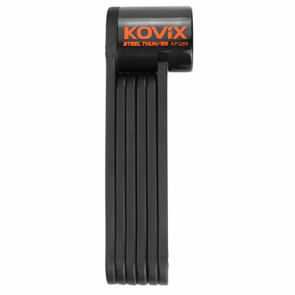 Jupiter_Black bike lock and alarm with 'Kovix' branding on a white background