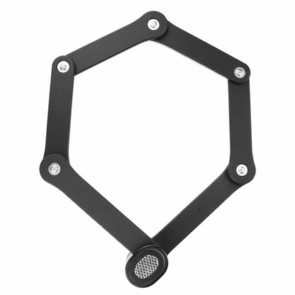 Jupiter_Black metal ring on a lock/alarm on a white background