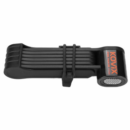 Jupiter_Black lock with alarm with KOVIX branding on a white background