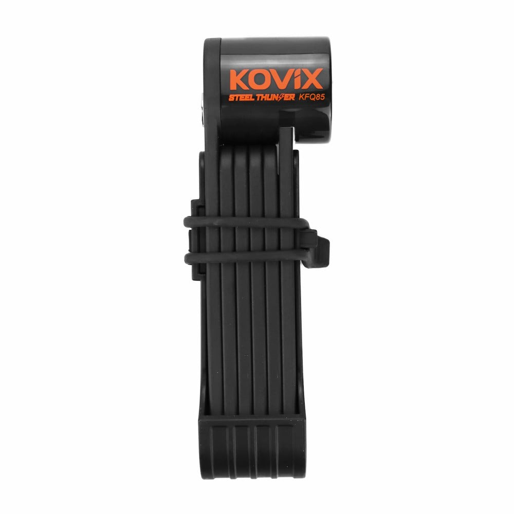 Jupiter_Black bike lock & alarm with KOVIX branding on a white background