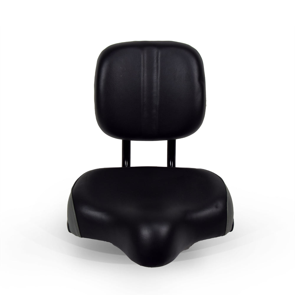 JupiterBikes_Black bicycle seat on a white background