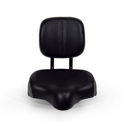 JupiterBikes_Black bicycle seat on a white background