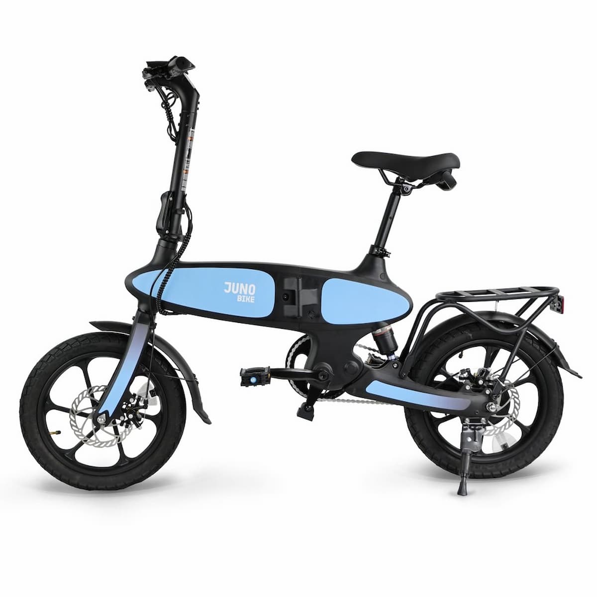 JupiterBikes_Black and blue Riptide electric bike on a white background