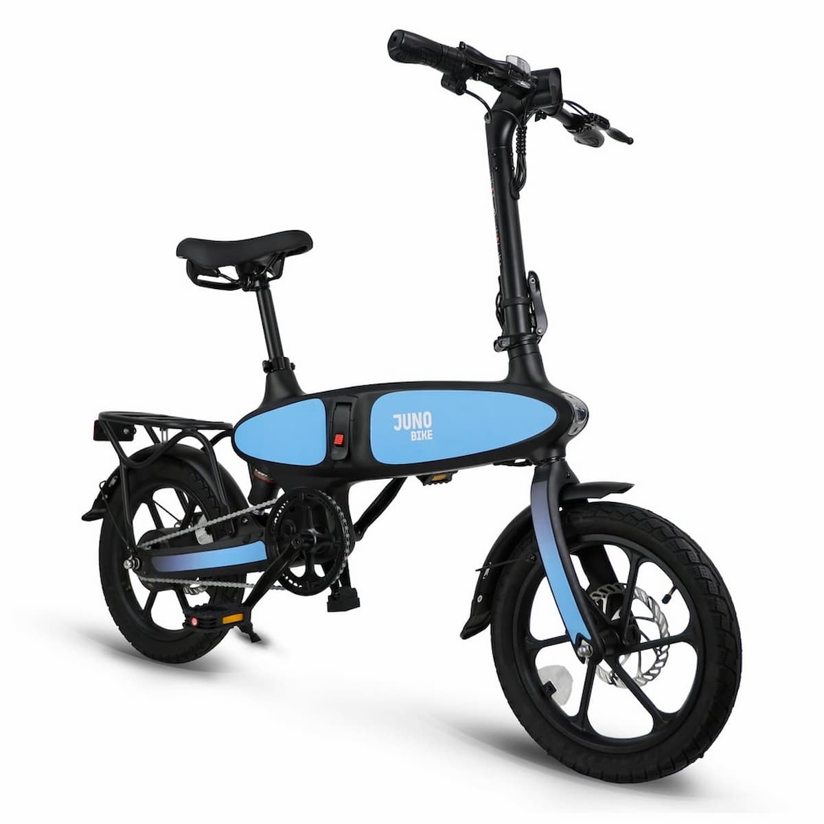 JupiterBikes_Black and blue Riptide electric bike on a white background
