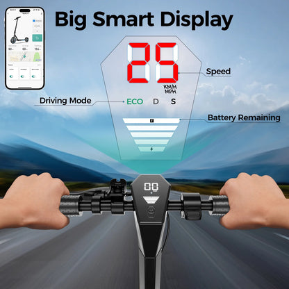 Electric Scooter for Adults, 600W Motor, 10"Air Tires, up to 25 MPH and 22-30 Miles Range, Foldable Commuter E Scooter with Drum Braking System and Smart APP Control Yellow