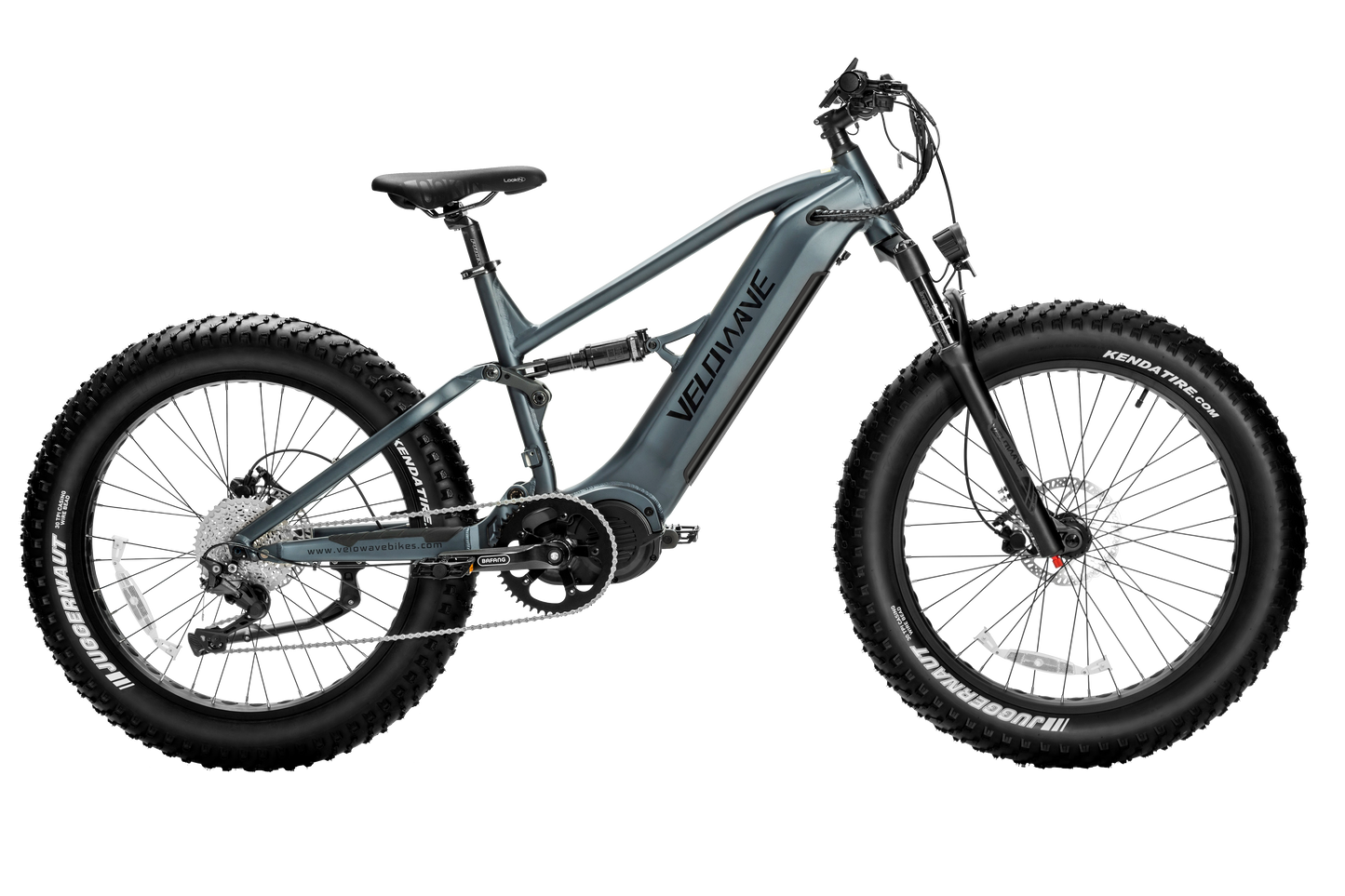 velowave_Dark Blue fat-tire electric bicycle with large wheels – BrawnyXM