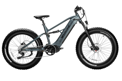 velowave_Dark Blue fat-tire electric bicycle with large wheels – BrawnyXM
