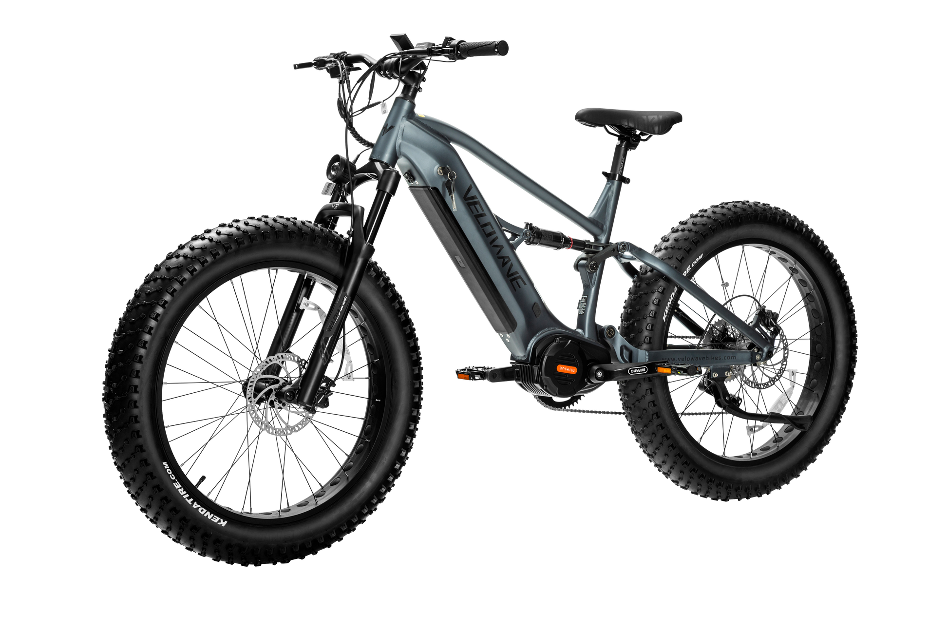 velowave_Dark Blue Electric bike with thick tires – BrawnyXM