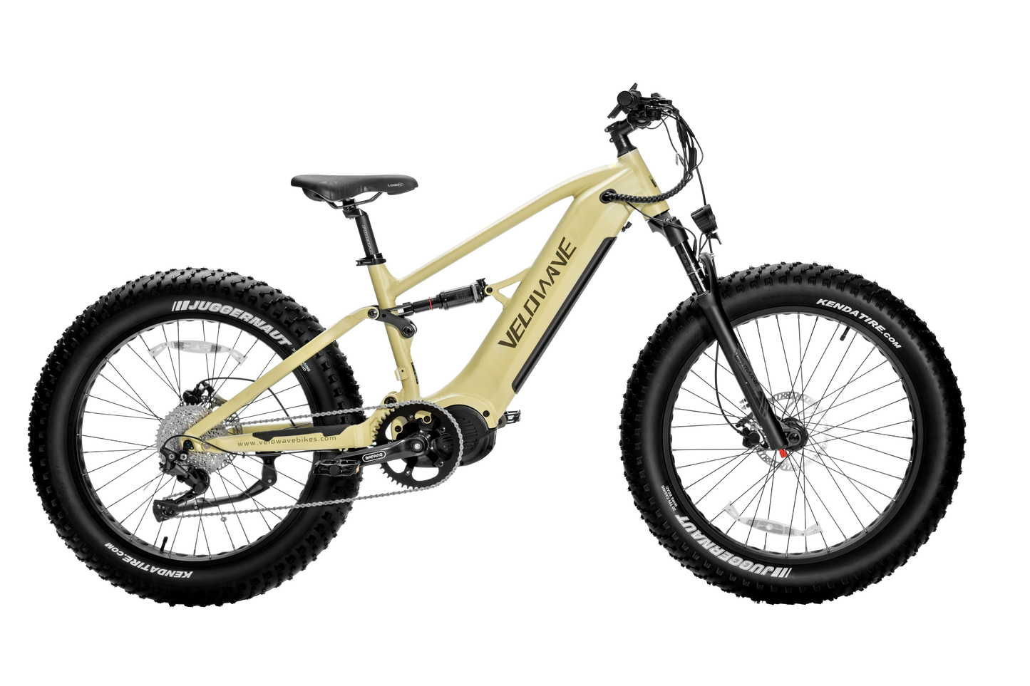 velowave_Olive Green electric bike with black tires – BrawnyXM