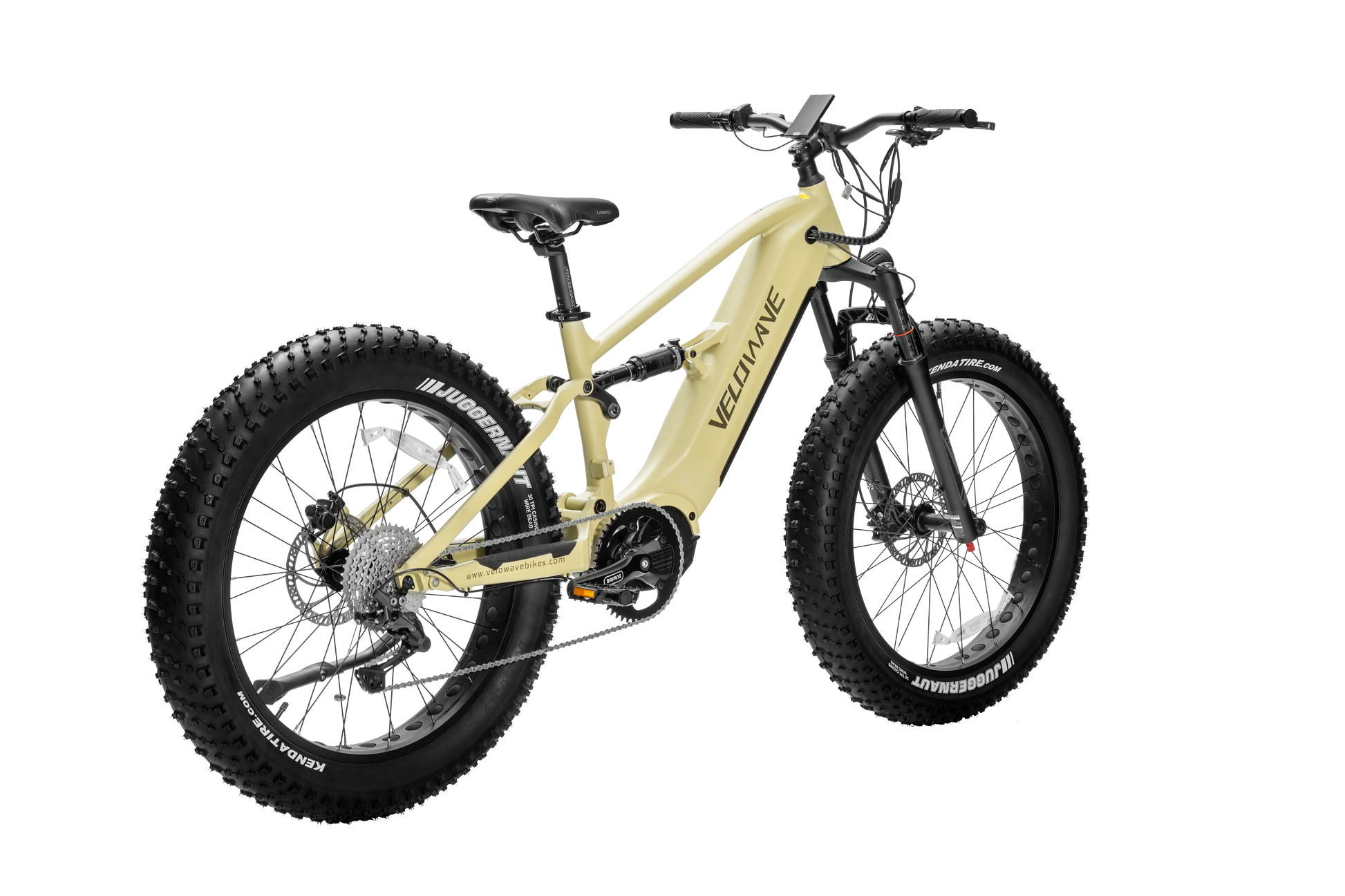 velowave_Olive green electric bike with black components – BrawnyXM