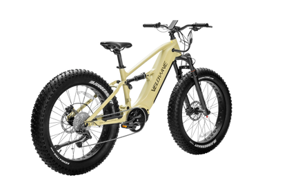 velowave_Olive green electric bike with black components – BrawnyXM