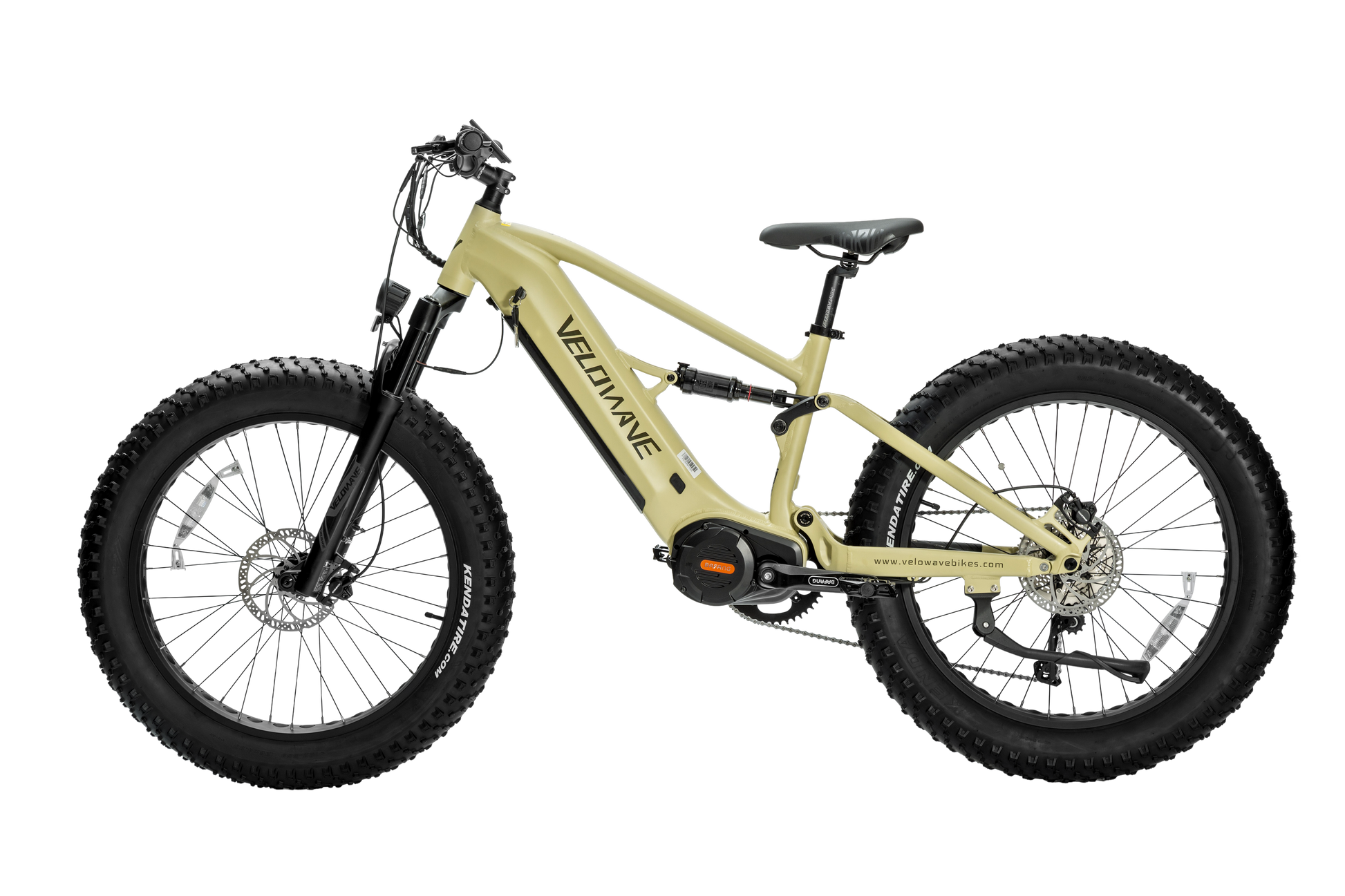 velowave_Olive Green electric bike with black tires – BrawnyXM