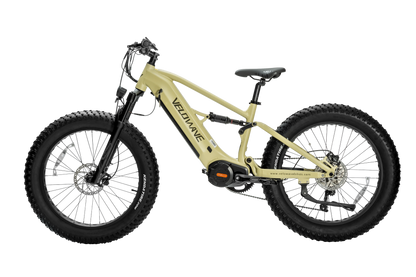 velowave_Olive Green electric bike with black tires – BrawnyXM